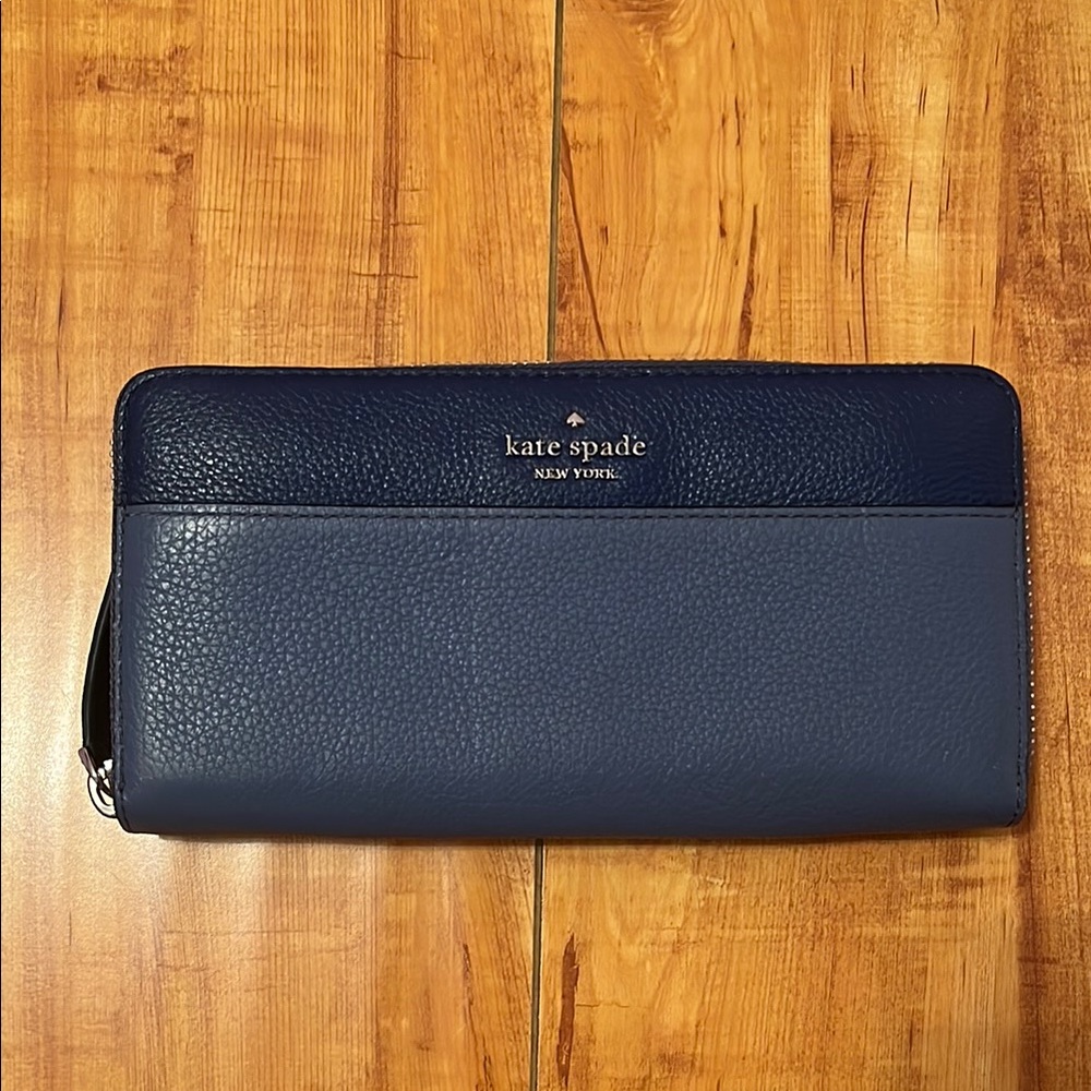 Kate Spade Two-Tone Blue Wallet
